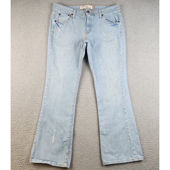 Levi's 518 Superlow Bootcut Jeans Women's 13M Flared Stretch Denim Pants - Picture 2 of 15